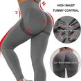 thumbnail image 5 of ORUYROP Women's 2 Piece Butt Lifting Yoga Leggings Workout High Waist Tummy Control Ruched Booty Pants, 5 of 5