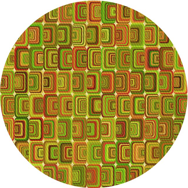 Ahgly Tapis Rond Lavable en Machine Intérieur Transitionnel Vert Pistache, 5 Pieds Rond