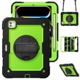 thumbnail image 1 of XYX For iPad Pro 11 inch Case 2024 (M4), 360 Rotating Shockproof Cover with Stand, Screen Protector, Shoulder Strap, Lime PC, 1 of 7