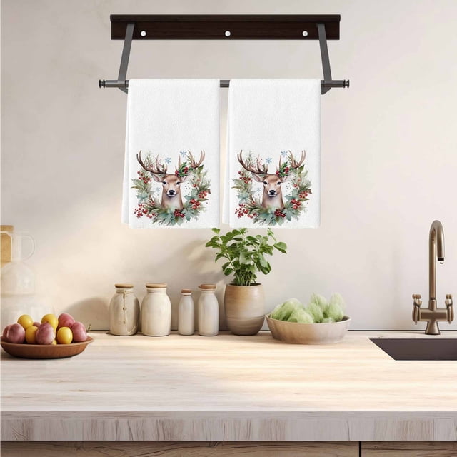 LSLJS Absorbent Hand Towel Tea Towel Kitchen Absorbent Dish Towel Dish Rag Microwave Towel, Kitchen Towels Home Accessories