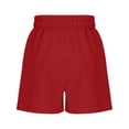 thumbnail image 3 of Shorts pour Tout-Petits Rouges à Taille Élastique, Cartwheel, Vêtements d'Été pour Bébé Fille, Vêtements pour Tout-Petits Filles 5-6 Ans, 3 of 5