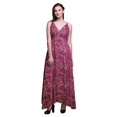 thumbnail image 1 of Bimba Floral Ladies Printed Resort Maxi DrawstringDressSpaghetti Strap Beach Wear-Medium, 1 of 1