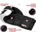 thumbnail image 2 of RDX Boxing Gloves Maya Hide Leather, Muay Thai Kickboxing MMA Sparring Training, Advanced TAKKA Closure, Padding, Punch Bags Speed Ball Focus Pads Workout, Men Women 10 12 14 16oz, 2 of 6