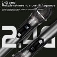 thumbnail image 3 of Wireless Microphone System Receiver with Handheld Mic Anti-Howling for Home Cinemas Karaoke Church Speech Wedding Party Singing Rechargeable Wireless Microphone Compatible with Amplifiers Speaker, 3 of 9