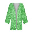 thumbnail image 5 of Women'S Cardigans,Lightweight Front Open Cardigan For Women Summer Clearance,Breathable Cardigans,Womens Summer Fall Shiny And Sparklinged Cardigan Long Sleeve Loose Cover Up Casual Blouse Tops, 5 of 5