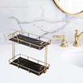 thumbnail image 4 of kurtrusly Étagère de Rangement Boîte de Rangement Multi-Couches Panier à Parfum Bijoux Double Couche Noir 1ensemble, 4 of 6