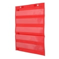 thumbnail image 4 of 5 Rows  Pocket Chart, Transparent Pockets Schedule Pocket Chart Classroom Organizer for Kindergarten, Homeschool 16.5 X 13.8 X 0.4in, 4 of 7