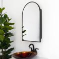 thumbnail image 5 of Madison Black Arch Medicine Cabinet, 18x30", 5 of 5