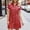 Rouge, variante sur Sentmoon Robe en Denim pour Femmes avec Poches, Manches Courtes, Col à Revers, Robe de Soirée 2026, Couleur Unie, Coupe Régulière, Extensible, Boutonnée avec Fermeture Éclair, Boho, Mignonne, Robes d'Été pour Femmes