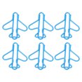 thumbnail image 1 of 100Pcs Cute Paper Clips Bright Color for Fancy Shape Paperclips Plane Shape Special Shape Wire Papercraft 4 Character Plastic for Pieces Plastic Covered Wire Clamps, 1 of 8