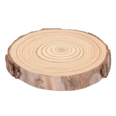 Natural Wood Slices, Festivals Decoration Wood Kit Circles Wedding Unfinished Craft With Tree Bark  For Coasters For Gifts Labels 1#,2#,3#,4#,5#