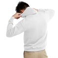 thumbnail image 4 of Hanes Mens EcoSmart Fleece Hoodie, S, White, 4 of 4