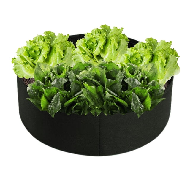 100 Gallon Large Capacity Black Growing Bag Raised Garden Flower Planter Elevated Vegetable Box