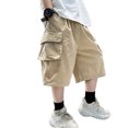 thumbnail image 1 of Shorts Cargo pour Garçons Enfants, Shorts Décontractés Extensibles pour Jeunes Garçons, Bas Cargo d'Extérieur, 1 of 5