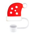 thumbnail image 1 of Couvercle de Paille de Noël Couvercle de Tasse 10mm Accessoire de Rouleau Réutilisable Bouchon de Paille Embout de Paille, 1 of 6