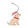 thumbnail image 1 of Pet Dog Christmas Tree Pendants Ornament Wood Hanging Dog Sign, 1 of 8