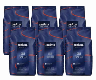 Lavazza GRAN ESPRESSO Dark Blend Rich Coffee Beans 1 Kg / 2.2 Lbs (6/Case)