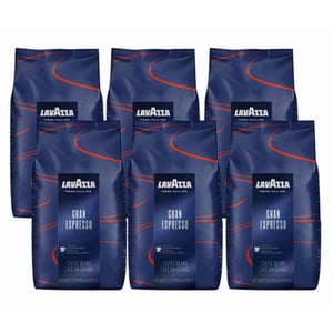 Lavazza GRAN ESPRESSO Haricots de café riches en mélange foncé 1 Kg / 2.2 Lbs (6/Case)