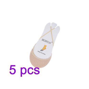 Chaussettes en Coton pour Femmes Semelle Demi-Couverture Talons Hauts Chaussures Sans Couture Chaussettes Fines