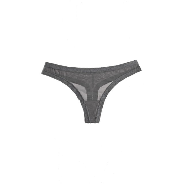 Blush Culotte String à Bordure en Dentelle en Maille - 0259622