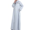 thumbnail image 3 of Birdeem Robe Musulmane pour Homme Robe Arabe Mi-Longue Style Long Manches Longues Brodée Col Montant Poche Longue Chemise Mode Décontractée Robe, 3 of 9