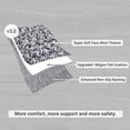 thumbnail image 2 of Garvee 2'x6' Runner Rugs Kitchen Entryway Braided Print Rugs, Machine Washable Non-Slip Low Pile Indoor Rugs for Hallway, Bedroom, Living Room, Gray, 2 of 8