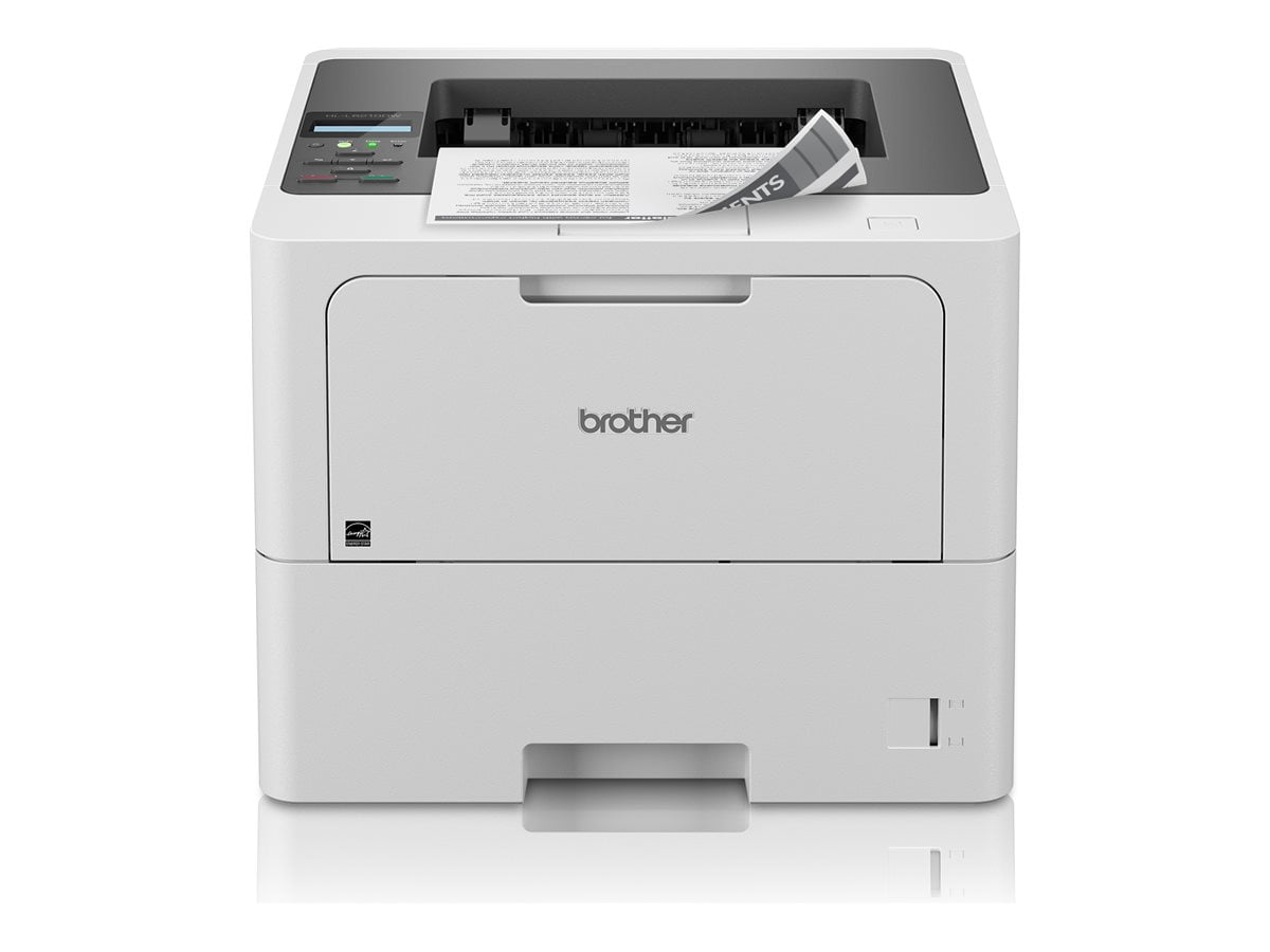 Imprimante laser monochrome Brother HL-L6210DW pour entreprise avec grande capacité de papier, réseau sans fil et impression recto verso