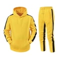 thumbnail image 2 of cllios Men's Tracksuit 2 Piece Set Color Block Hoodie Sweatsuits Drawstring Jogging Suits Sweatsuit Set Sports Jogging Suit Set with Pockets, 2 of 3