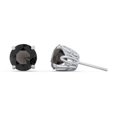 thumbnail image 2 of 1 Carat Solitaire Stud Earrings in Sterling Silver, 2 of 3