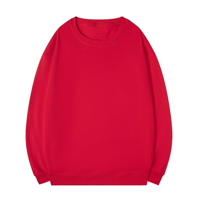 HAiming Chemises en Coton pour Hommes Décontractées à Manches Longues Col Ras du Cou Hauts Amples Mode Chandail de Base Surdimensionné