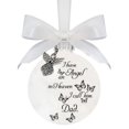 thumbnail image 1 of Christmas Ornament Handmade Butterfly Printed Attractive Decorative Commemorate Festive Embellishment Accessory Christmas Name Feather Memory Bauble for Holiday, 1 of 11