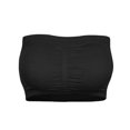 thumbnail image 1 of Double Women Plus Size Strapless Bra Bandeau Tube Removable Padded Top Stretchy, 1 of 5