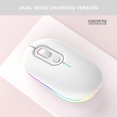 thumbnail image 3 of TACILIP Wireless Mouse Rechargeable Silent Bluetooth Dual Mode Wireless Mouse, Gifts for Her, 3 of 4