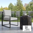 thumbnail image 2 of Outdoor Patio Chair Cushions Deep Seat Replacement Patio Cushions Set Grey, 2 of 10
