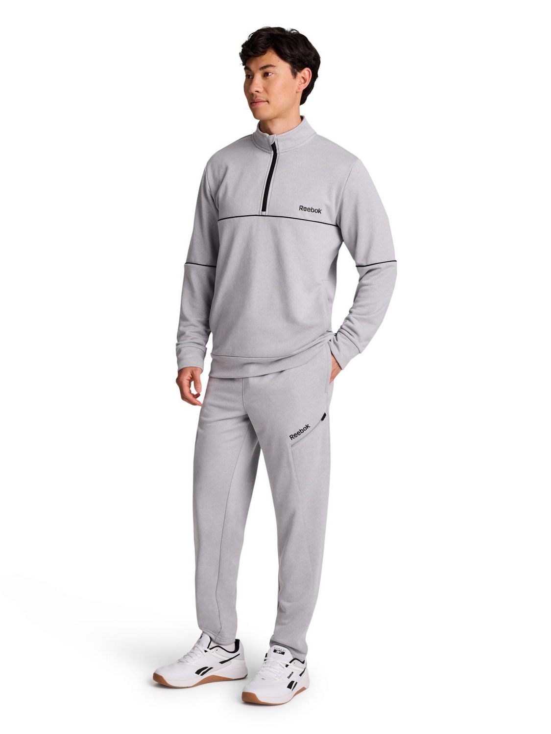 Reebok Pantalon fuselé en molleton pour homme