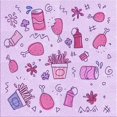 thumbnail image 1 of Ahgly Company Tapis d'Intérieur Lavable à la Machine, Carré, Transitionnel, Violet, Tapis de Zone, 7 Pieds Carré, 1 of 7