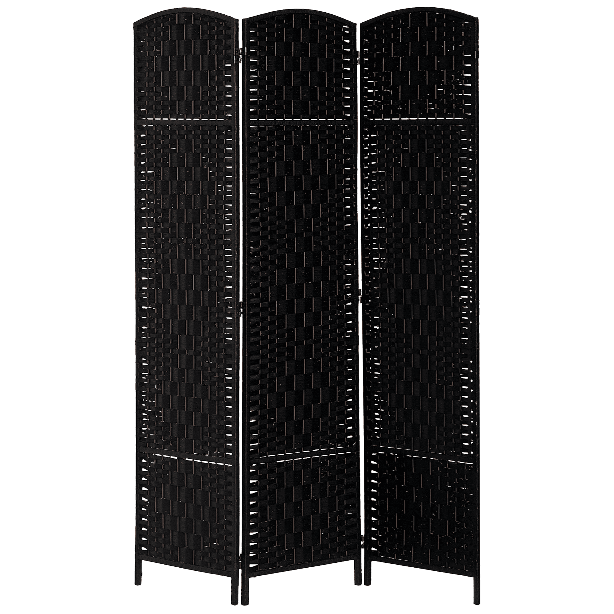 HOMCOM 3 Panel Folding Room Divider Privacy Screen Indoor Home Decoration