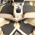 thumbnail image 3 of Maytalsory 4 Pcs Tapis de Sol pour Voiture Doublure Automobile Tapis de Pied Lavable Réutilisable Marron, 3 of 6