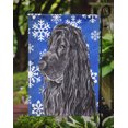 thumbnail image 3 of Carolines Treasures SC9597GF English Cocker Spaniel Blue Snowflake Winter Flag Garden Size, 3 of 3