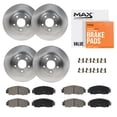 thumbnail image 1 of MAX Advanced Brakes - Brake Kit For 2009-2018 Dodge Ram 2500 / Ram 3500| Carbon Ceramic Brake Pad and Rotor Kit Front and Rear| Daily Driving OE Replacement Brake Rotors, 1 of 9