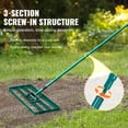 thumbnail image 4 of VEVOR Lawn Leveling Rake, 36"x10" Level Lawn Tool, Heavy-duty Lawn Leveler with 78" Steel Extended Handle, Yard Leveling Rake Suit for Garden, Golf Lawn, Farm, 4 of 9