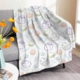 thumbnail image 2 of Easter Blanket Easter Eggs Blanket Flannel Digital Printed Conditioning Blanket Nap Blanket, 2 of 7