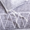 thumbnail image 5 of 2 Pcs Twin Boho Duvet Cover, Soft Mircrofiber White Geometric Pattern Printed on Grey Bohemian Comforter Cover Bedding Set, 5 of 5