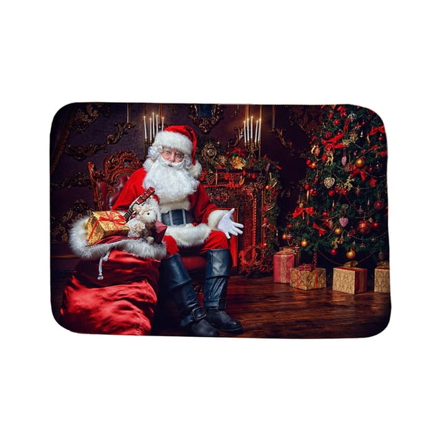 RXIRUCGD Luxury Bathroom Rug Mat 31x20, Flannel Christmas Halloween Decoration Extra Soft And Absorbent Bath Rugs, Non-Slip Plush Bath Carpet, Machine Wash Dry, Bath Christmas Gifts