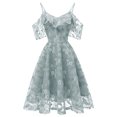 thumbnail image 1 of Pisexur Robe d'Invitée de Mariage pour Femme, Robe Vintage en Tulle à Broderie Florale, Sans Manches, Robe de Cocktail Formelle Évasée, Robe de Bal, de Fête, de Soirée, 1 of 6