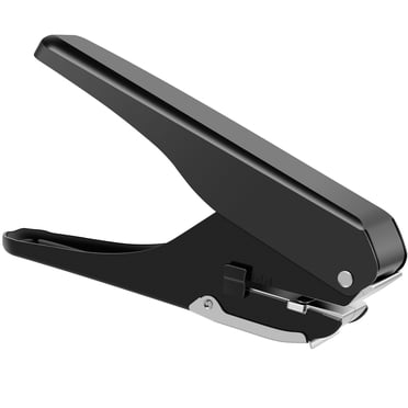 Qenwkxz Poinçon à Fente, Poinçon Ovale Multifonctionnel pour Carte d'Identité en Métal Outil de Perforation à Trou Unique pour Carte d'Identité en Papier