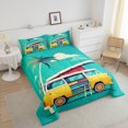 thumbnail image 4 of Erosebridal Rustic Camping Bedding Full Comforter Set, Camp Car Down Comforter, Coconut Tree Decor, Breathable 3pcs, 4 of 8