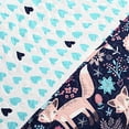 thumbnail image 2 of Lush Decor Pixie Fox 3 Piece Quilt Set, Twin, Navy & Pink, 2 of 4