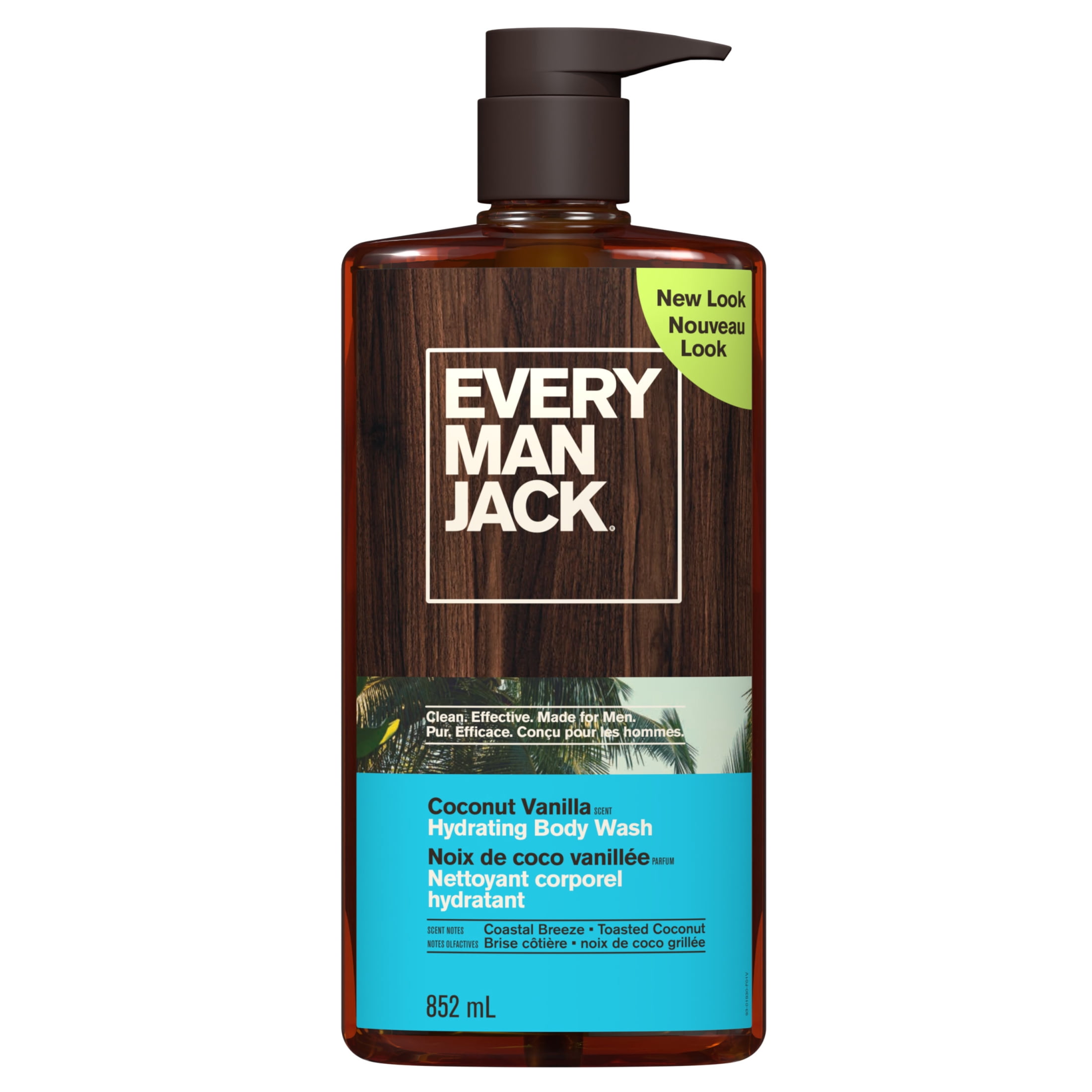 Every Man Jack Nettoyant pour le corps - noix de coco + vanille 500mL