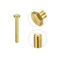 thumbnail image 4 of Unique Bargains Brass Hex Bolts, 1/4-20x2' 1 Pack Fully Thread Grade 4.8 Machine Screws, 4 of 4